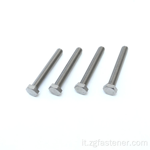 American Standard Din 933 Din934 A2 A4 Vite a testa a testa esagonale SS304 Bullone e dado in acciaio inossidabile